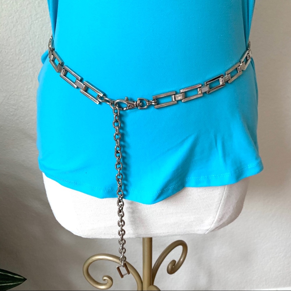 Geometric Silver Belt - Picture 2 of 4